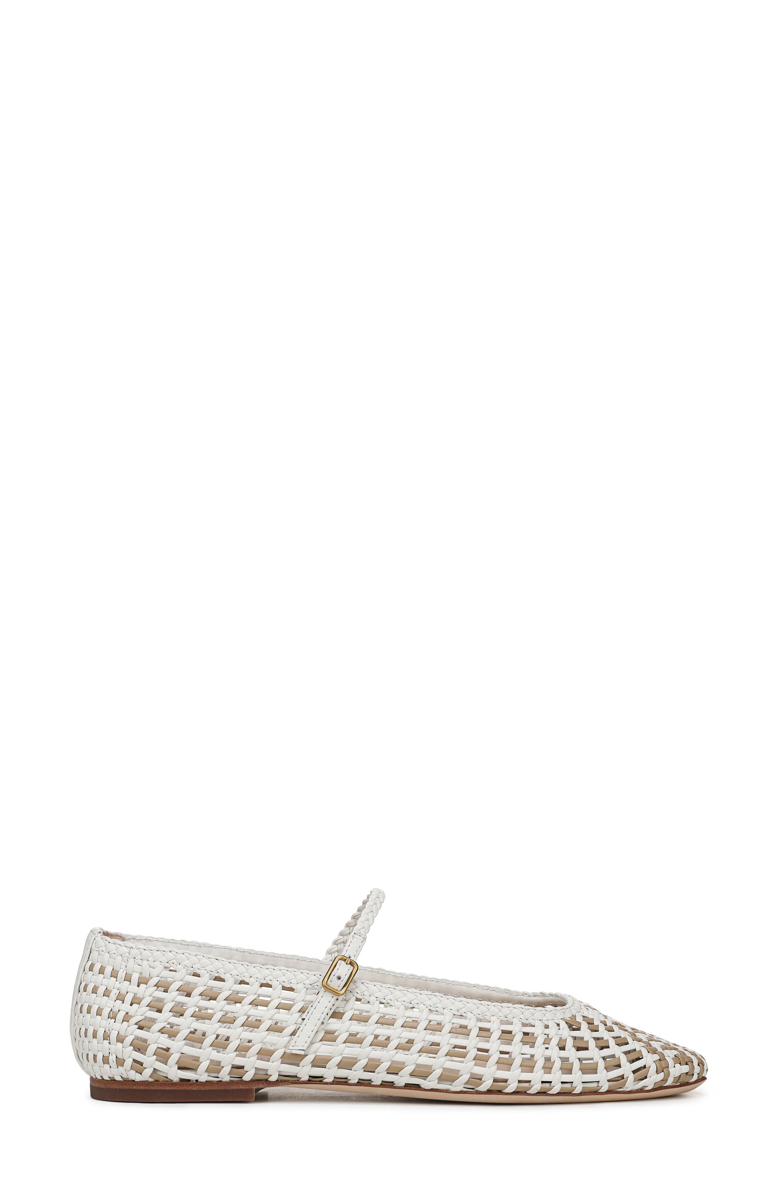 Ellie Woven Flat, Alternate, color, COCONUT/ SAND