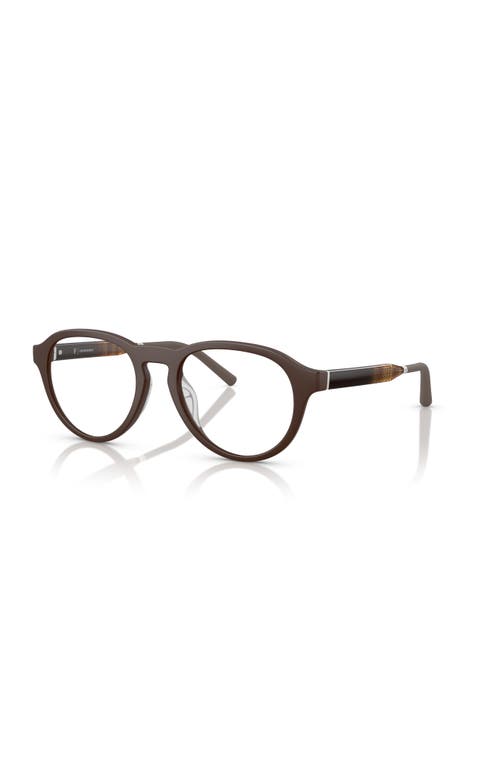 Oliver Peoples 51mm Phantos Optical Glasses In Brown