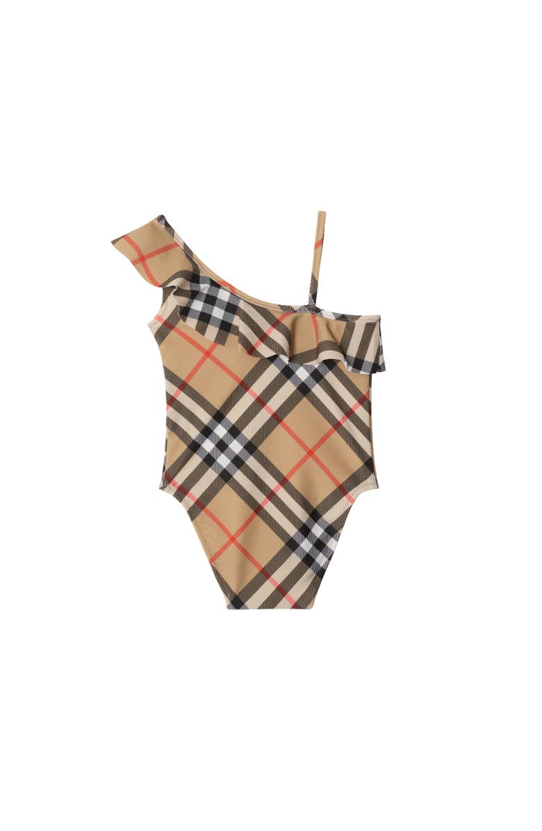Burberry Check Swimsuit, Alternate, color, 