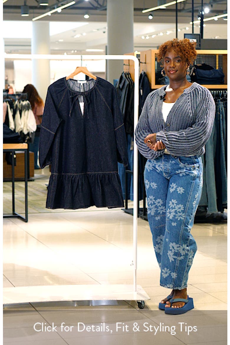 Sawyer Long Sleeve Denim Minidress video