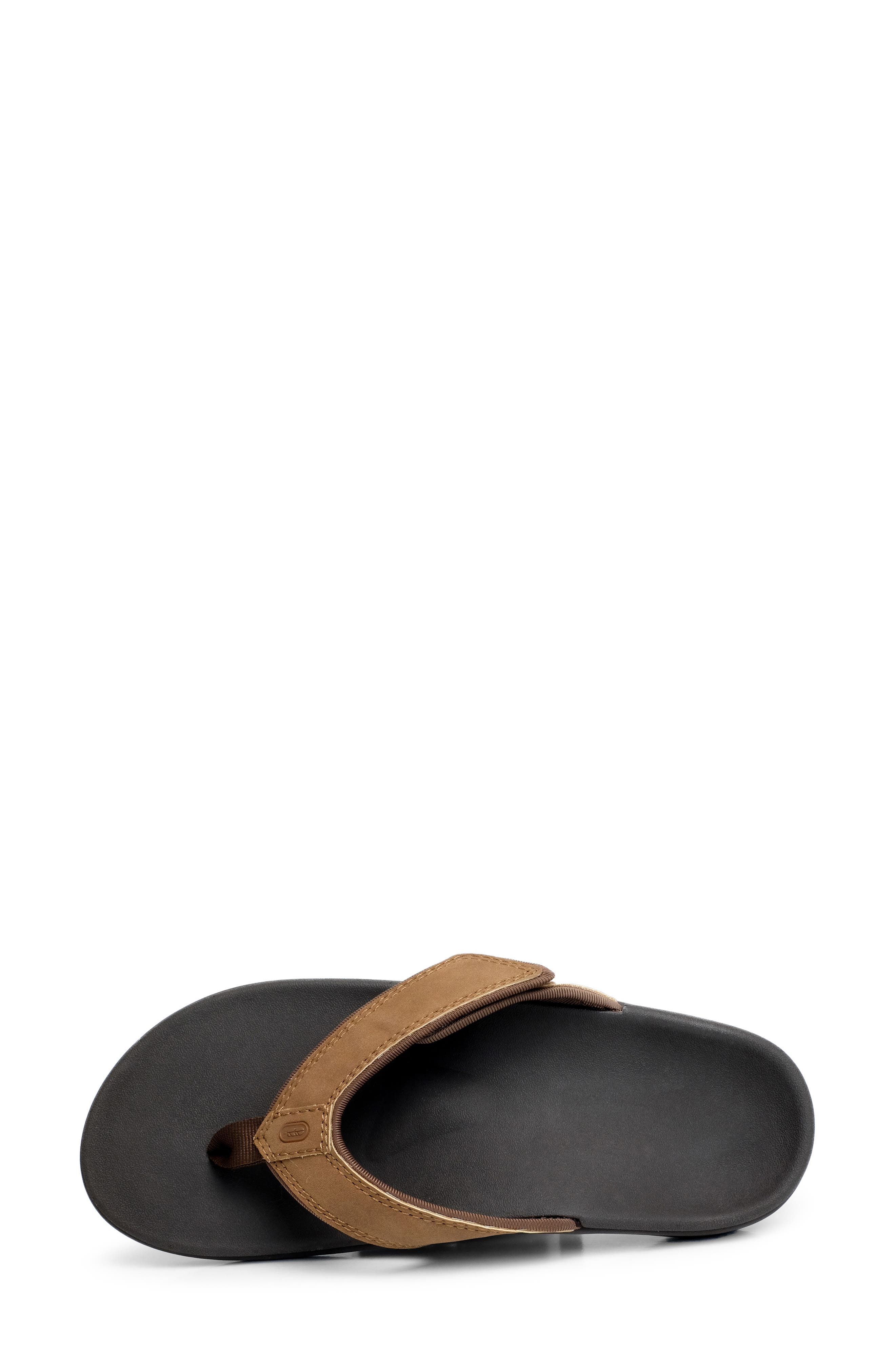 Yumi Water Resistant Flip Flop, Alternate, color, BROWN