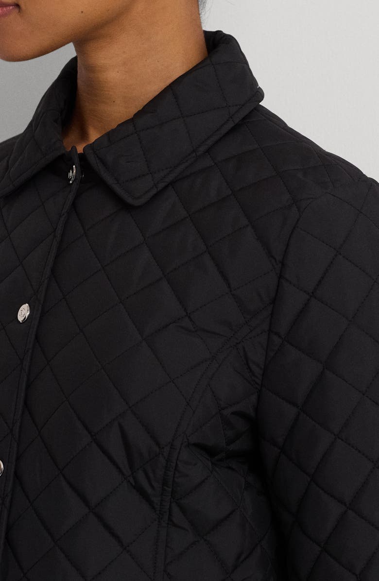 Lauren Ralph Lauren Diamond Quilted Peplum Jacket, Alternate, color, 