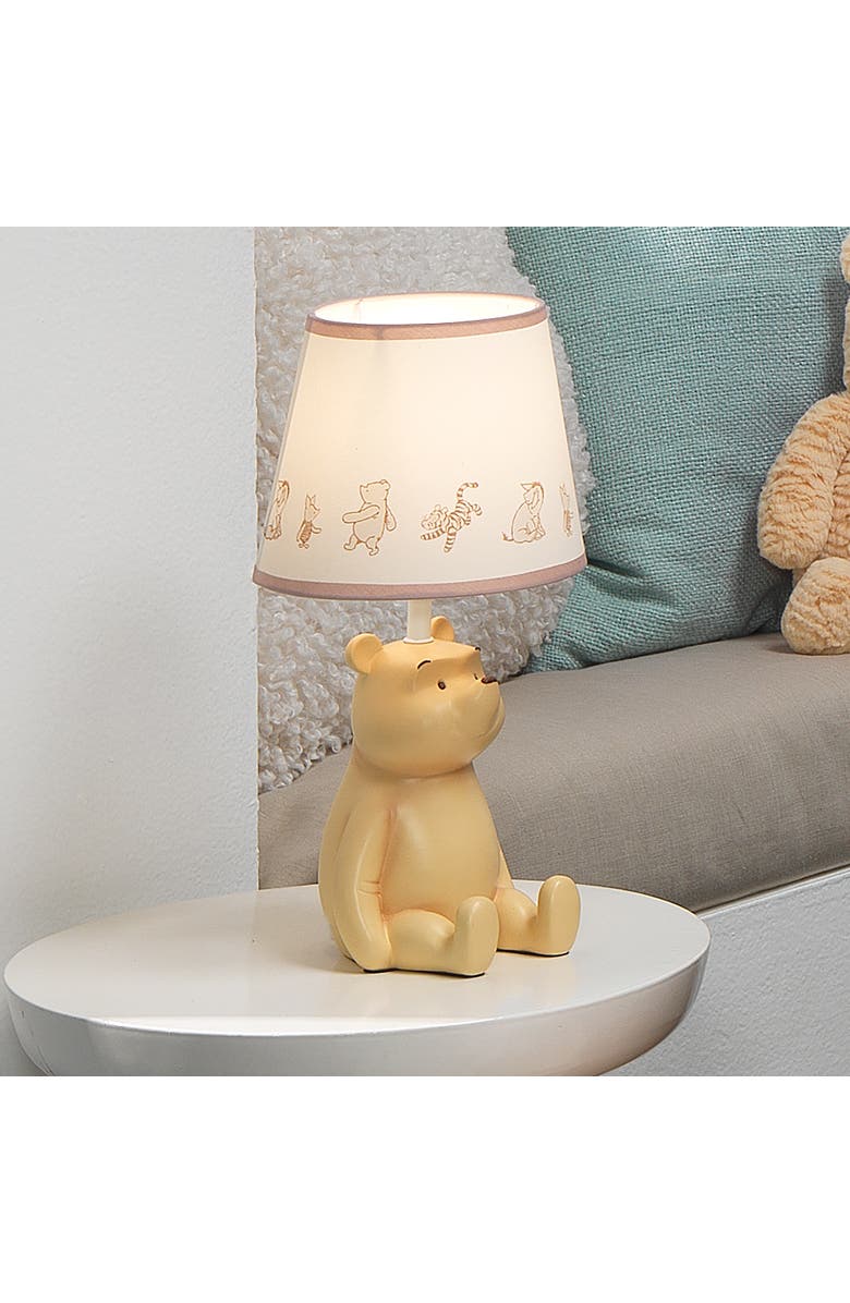Lambs 
Ivy Disney Baby Storytime Pooh 3D Table Lamp with Shade, Alternate, color, Tan