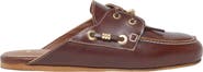 maje Leather boat mules