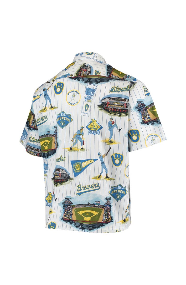 Reyn Spooner Men's Reyn Spooner Navy Milwaukee Brewers Scenic Button-Up Shirt, Alternate, color, Navy
