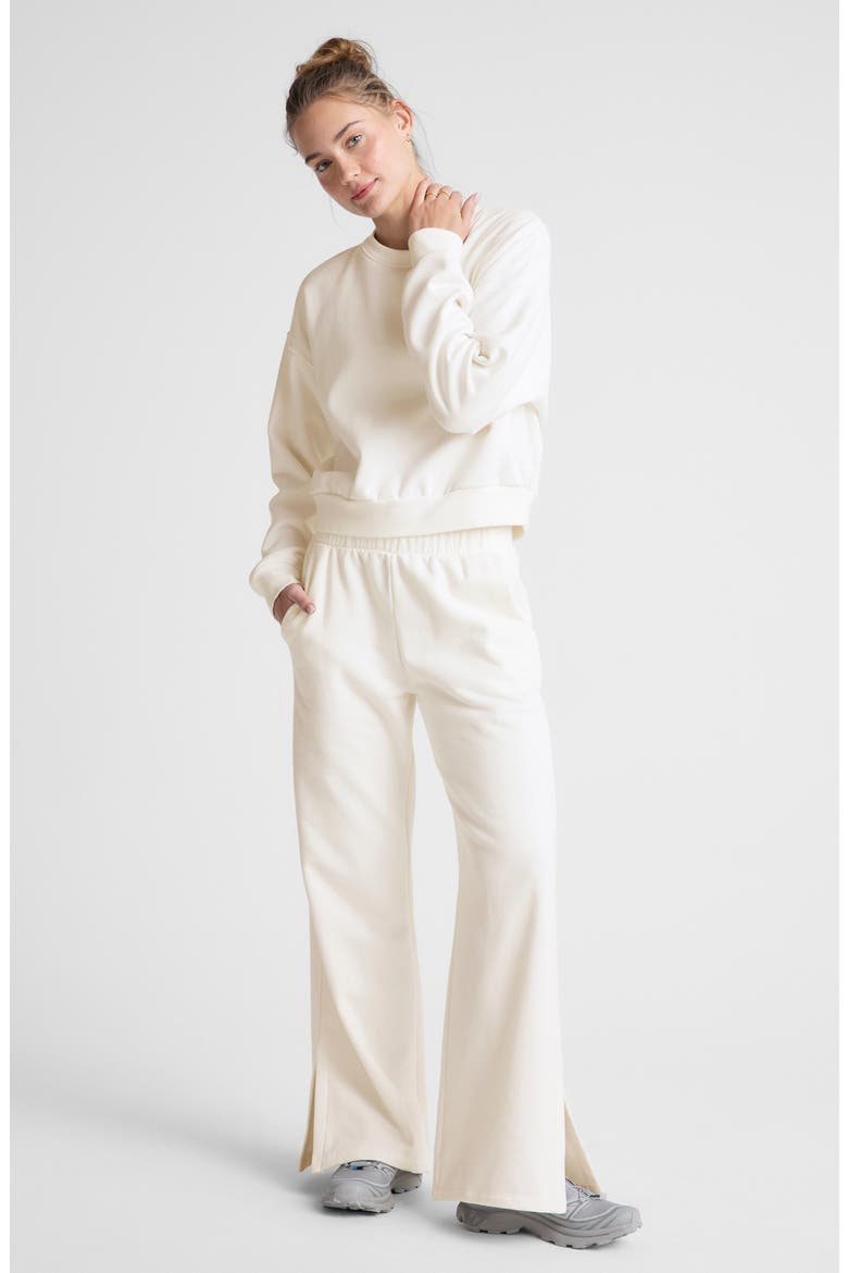 Open Ended Mid Rise Wide Leg Pants, Alternate, color, FRESH SNOW
