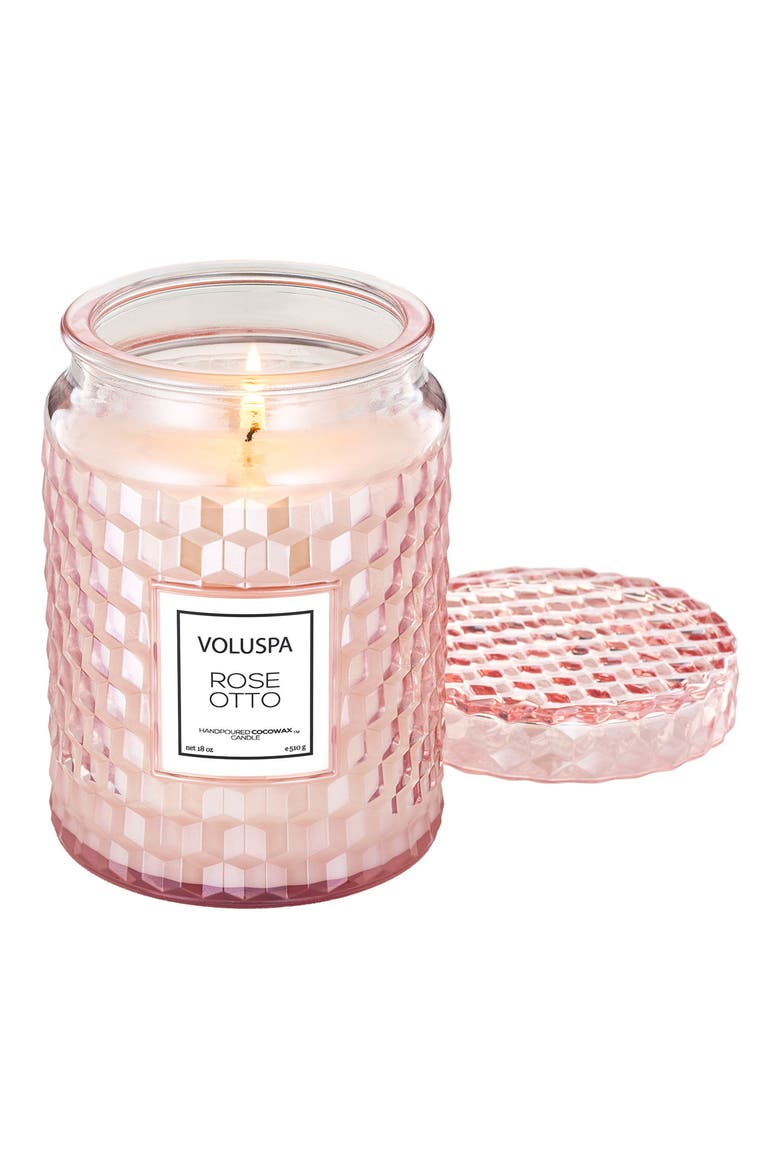 Rose Otto Large Jar Candle, Alternate, color, NO COLOR