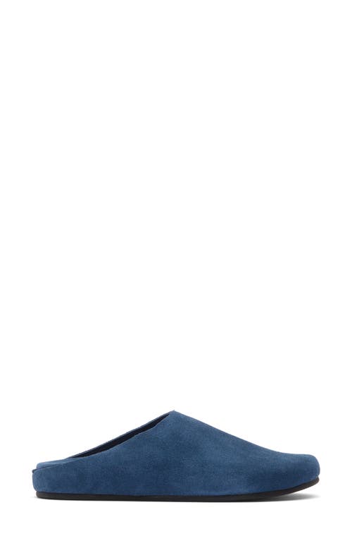 Jeffrey Campbell Content Suede Clog In Blue Suede