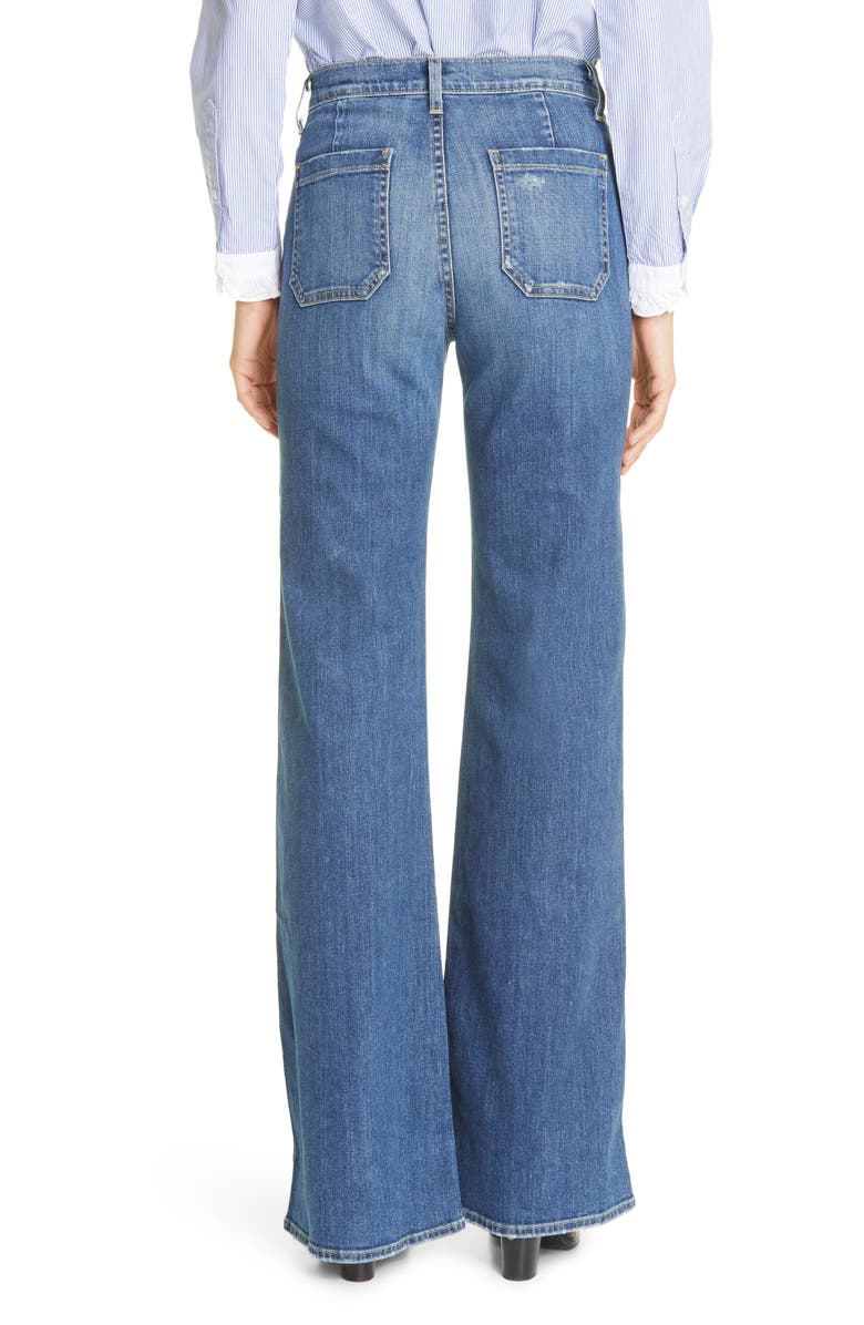 Nili Lotan Florence Patch Pocket Jeans, Alternate, color, Classic Wash