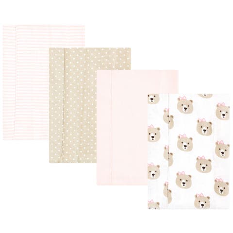 4 Piece Absorbent Flannel Burp Cloth