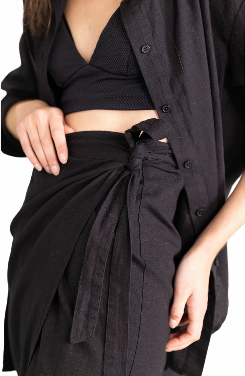 Gottex Beach Life RESORT POLA WRAP SWIM COVER UP SKIRT, Alternate, color,