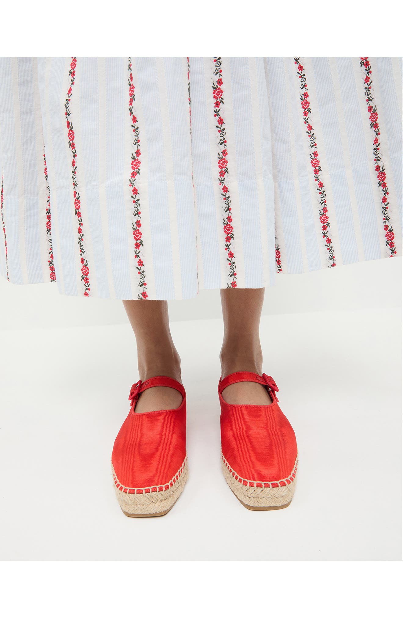 Loeffler Randall Clover Mary Jane Espadrille, Alternate, color, Red