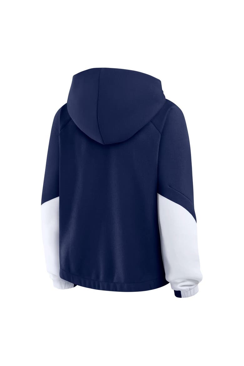 Women's Fanatics Navy Dallas Cowboys Oversized Redzone Bubble Screen Pullover Hoodie, Alternate, color, Navy