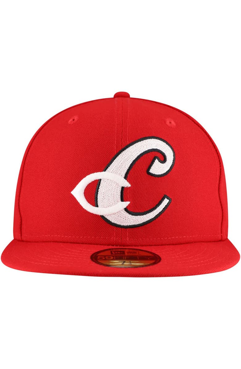 New Era Men's New Era Red Cincinnati Reds  Duo Logo 2.0 59FIFTY Fitted Hat, Alternate, color, Red