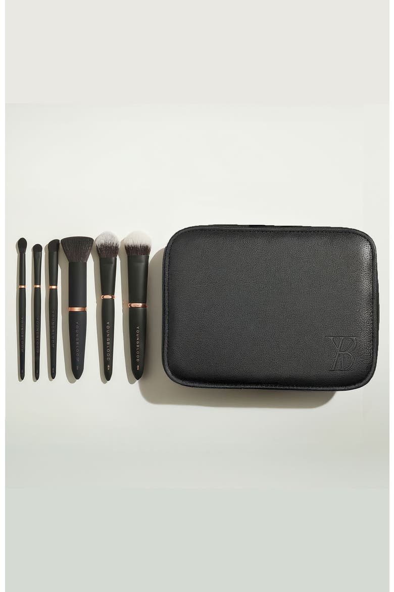 Travel Luxe Brush Set, Main, color, Black