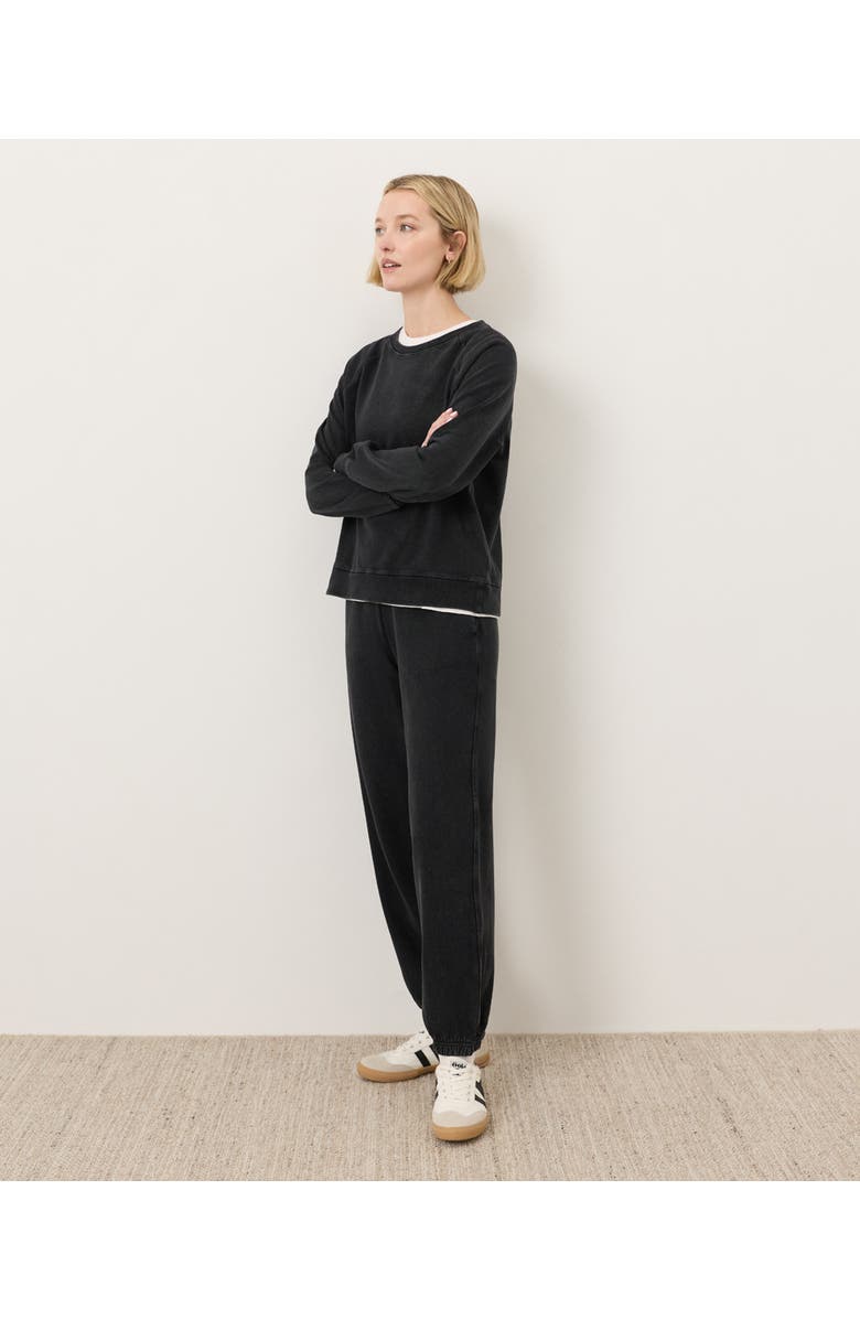 Pact Organic Cotton Weekends Relaxed Sweatpant, Alternate, color, Washed Black