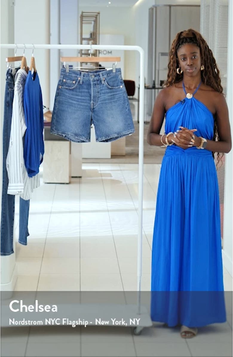 501<sup>®</sup> Mid Thigh Denim Shorts, sales video thumbnail