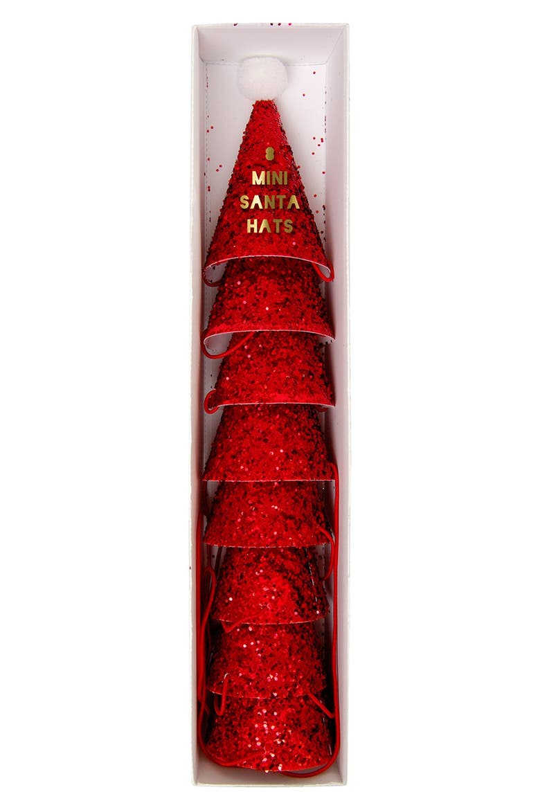 Mini Santa Hats, Main, color, RED