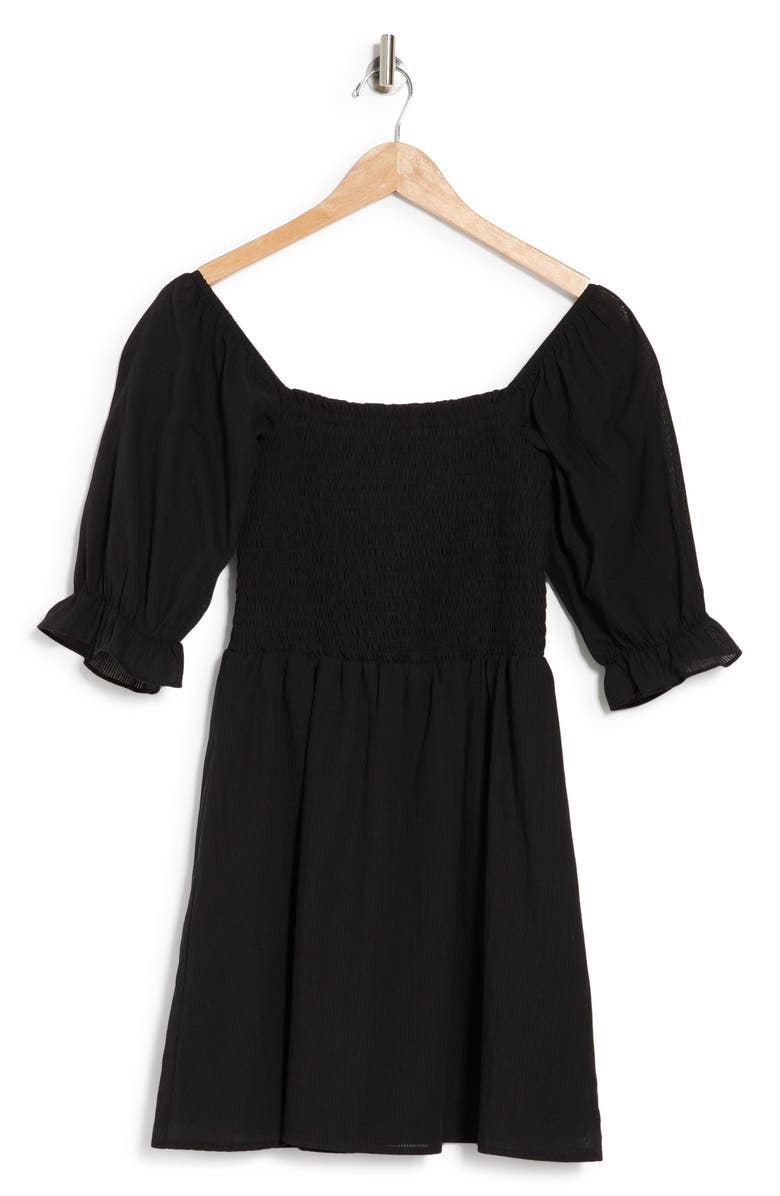 WAYF Floral Smocked Bodice Mini Dress, Alternate, color,