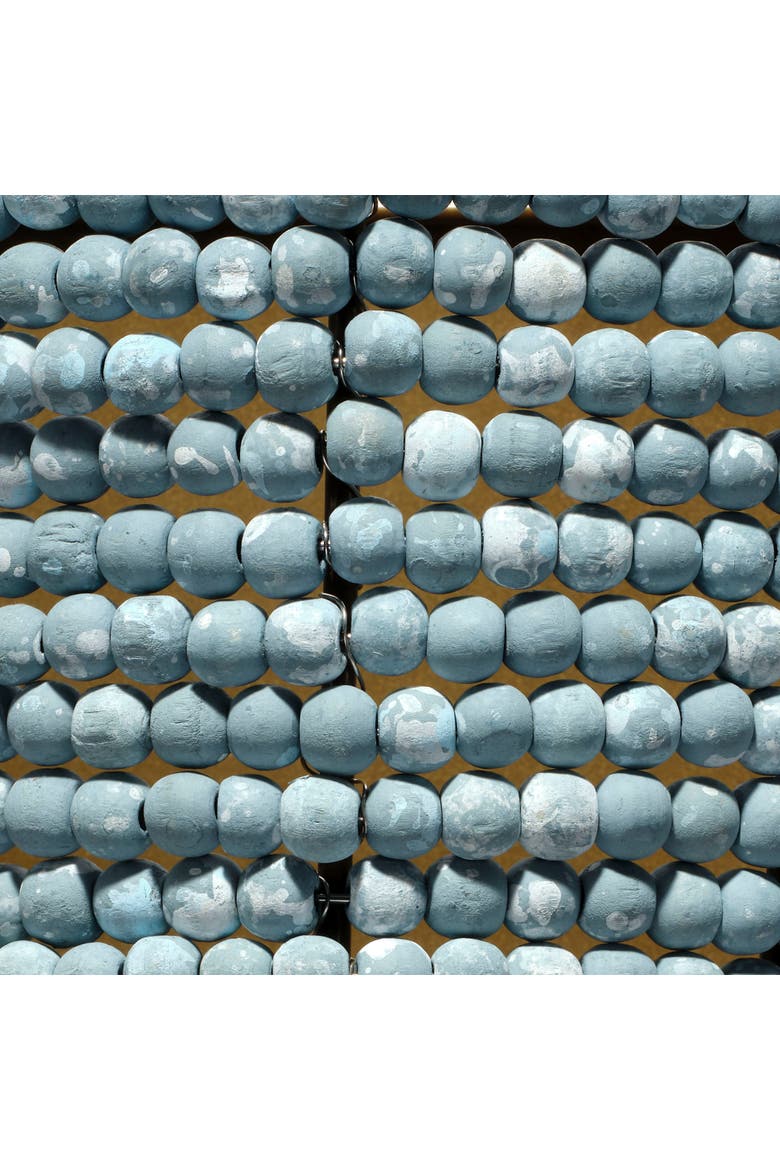Seawall 1-Light Beaded Cone Wall Sconce, Blue, Alternate, color, Blue
