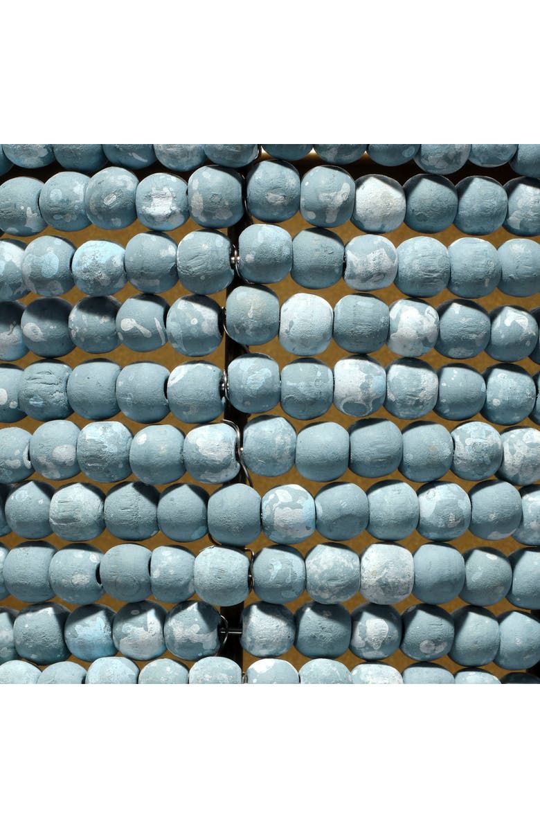 JAMIE YOUNG Seawall 1-Light Beaded Cone Wall Sconce, Blue, Alternate, color, Blue