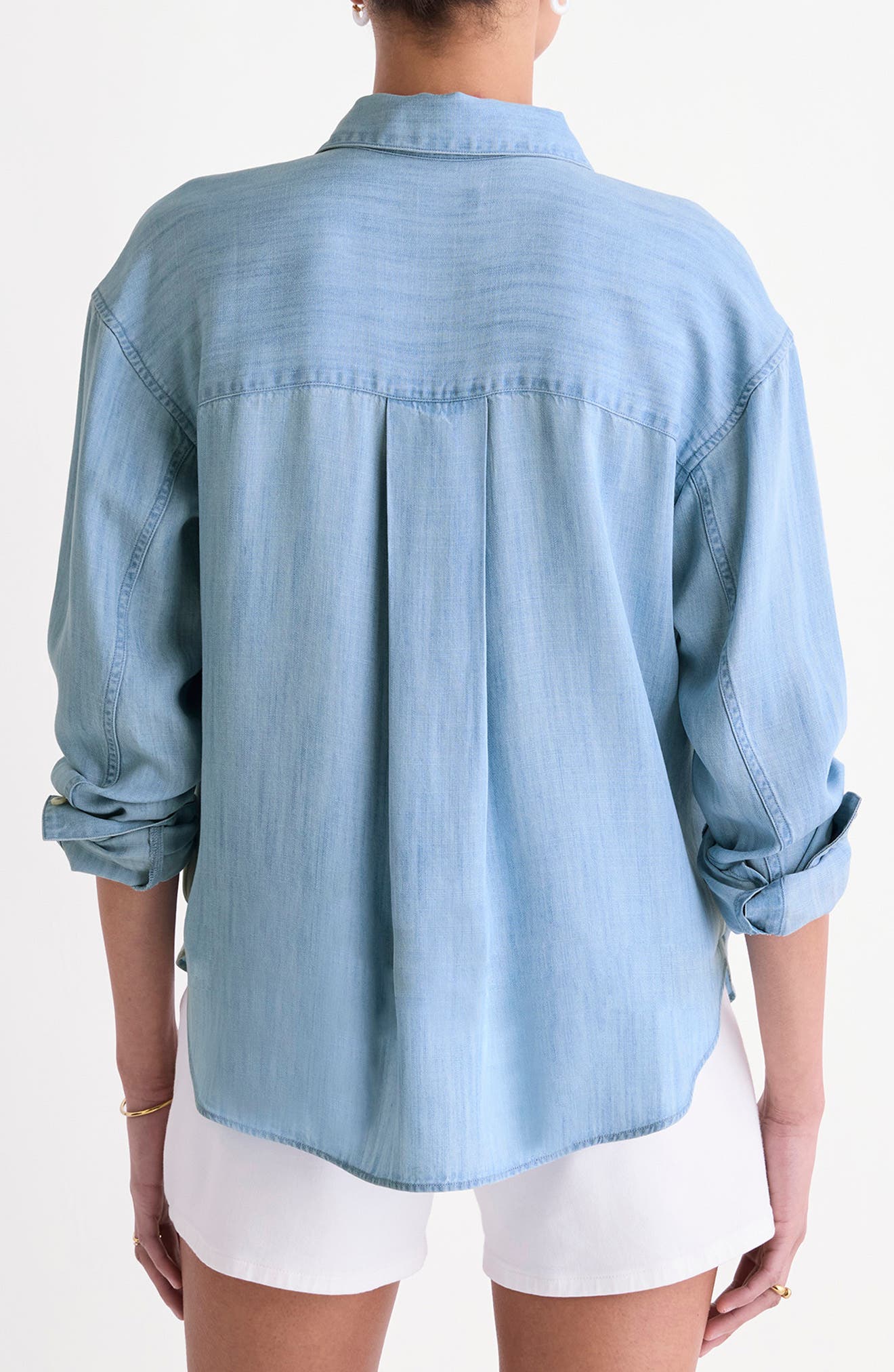 Birdie Chambray Button-Up Shirt - image 2