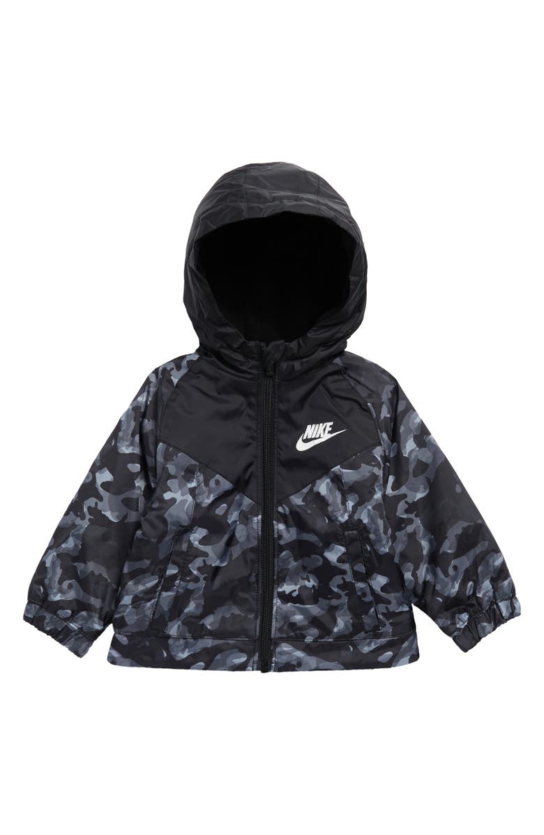 Nike Fleece Lined Windbreaker Jacket, Main, color,