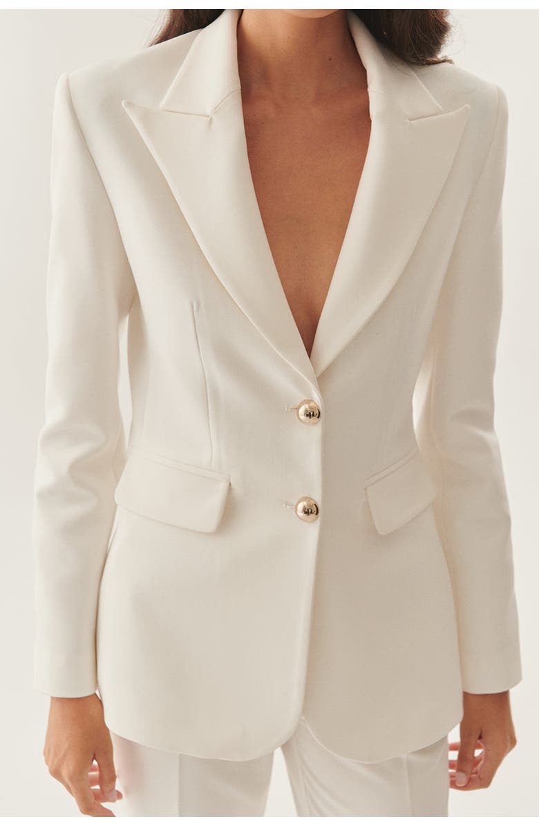 Exquise River Fitted Blazer, Alternate, color, Beige