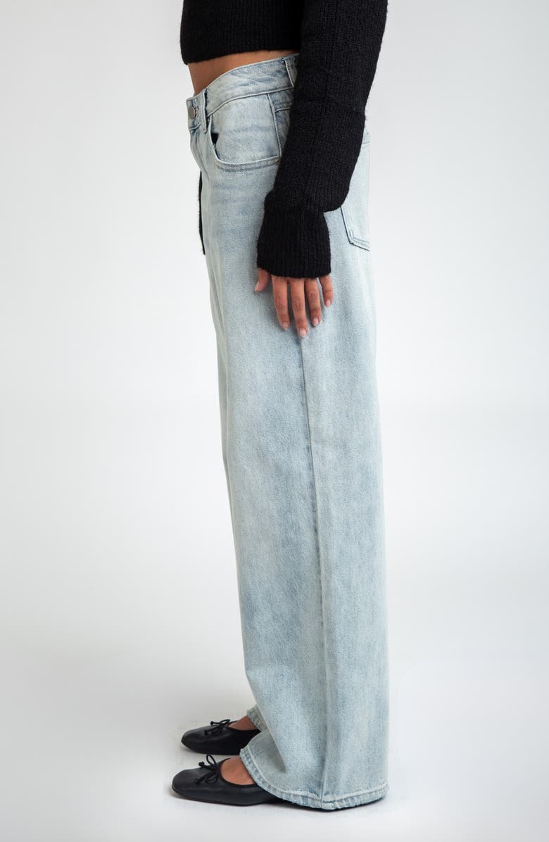 I Love Who I Am Low Rise Baggy Jeans, Alternate, color, Blue/ Black Antique