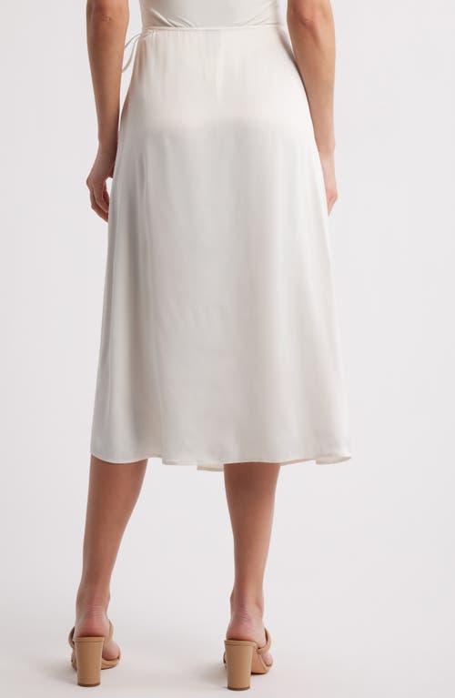 Hugo Boss Boss Vamarni Wrap Skirt In Soft Cream