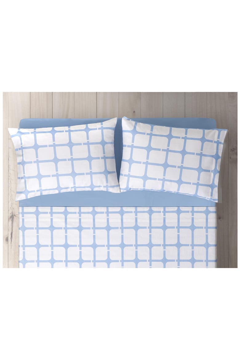 Geo Turkish Cotton Pillowcases, Alternate, color, BLUE