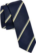 Thom Browne Shadow Stripe Silk & Cotton Mogador Tie