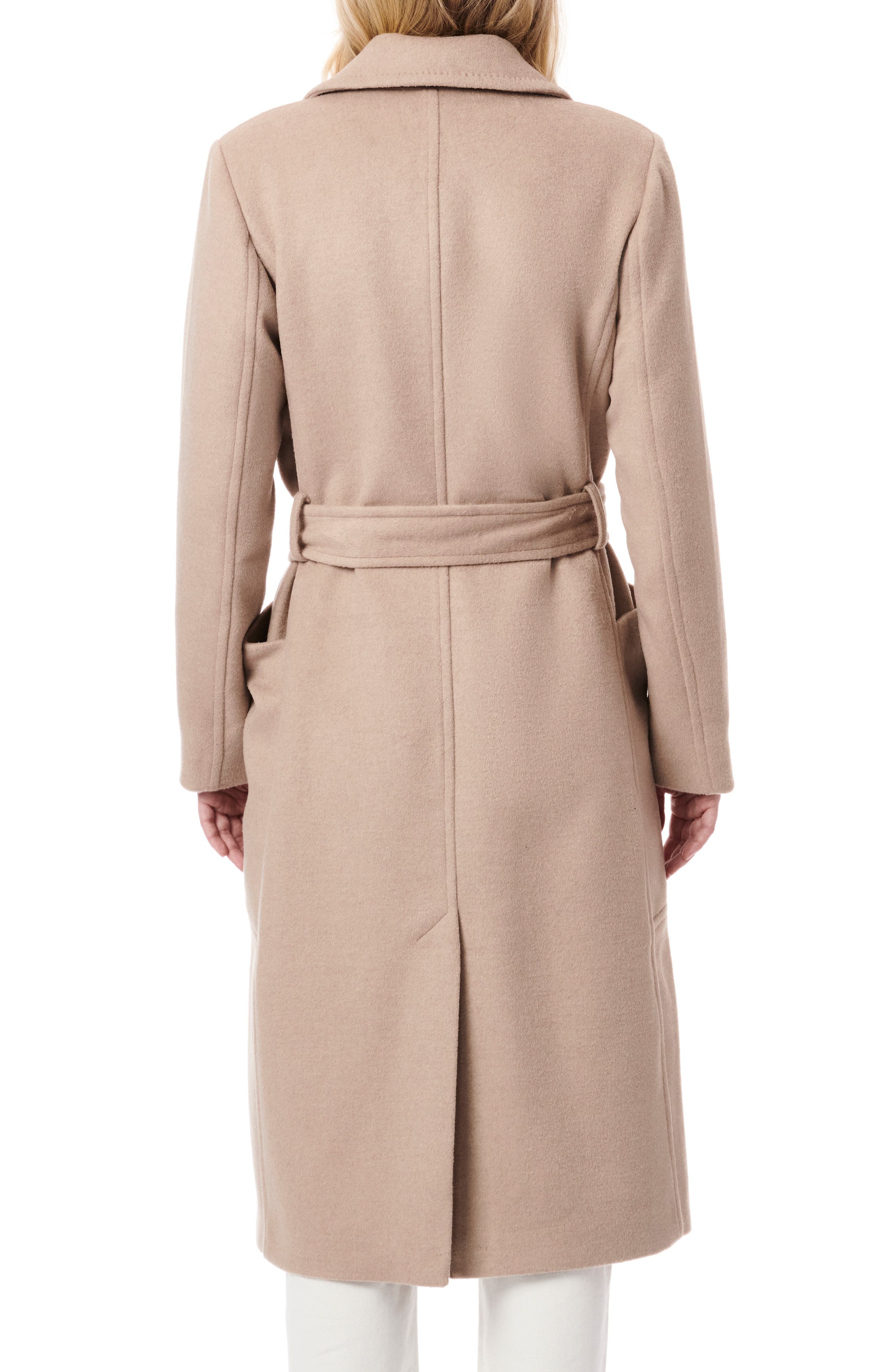 Belted Wool Blend Longline Coat - image 4