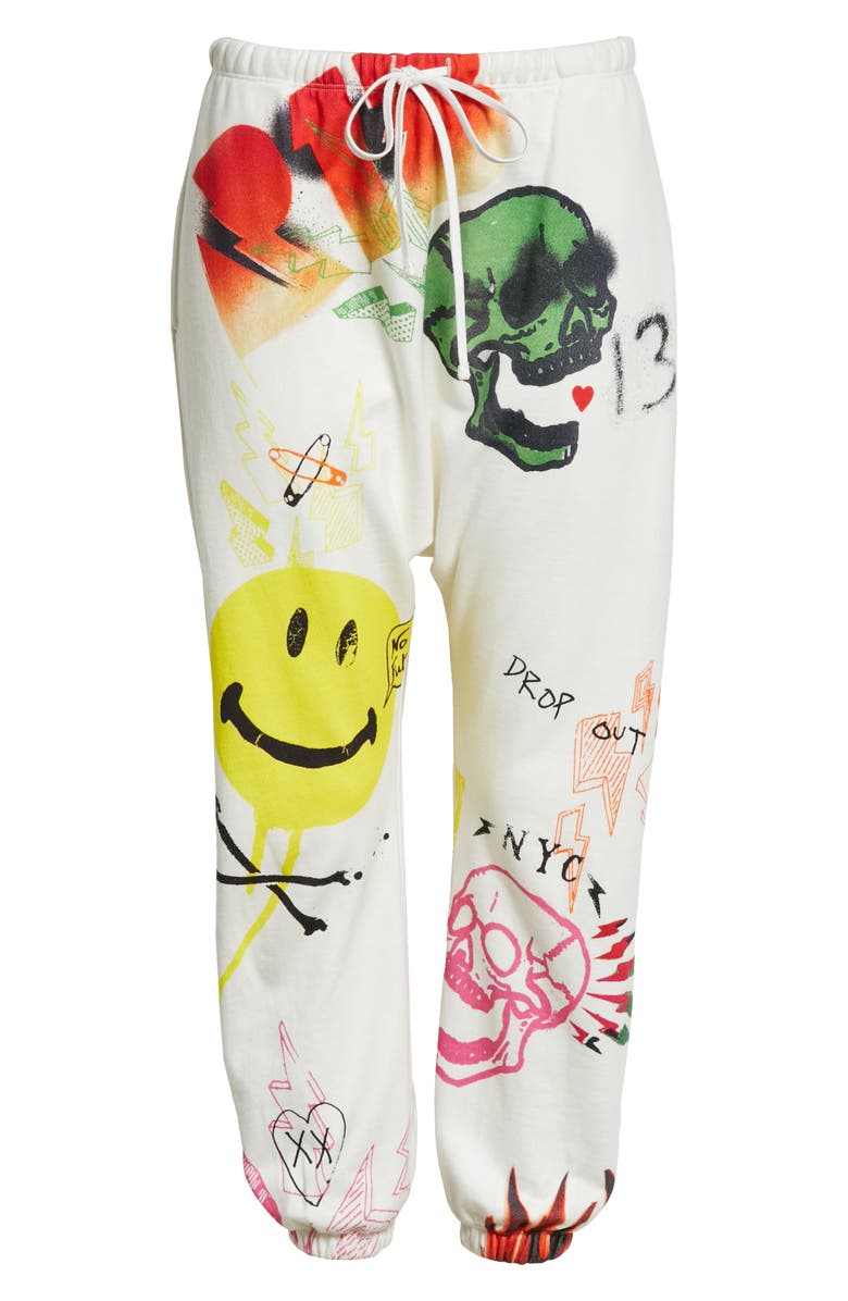 R13 Graffiti Drop Sweatpants, Alternate, color, 