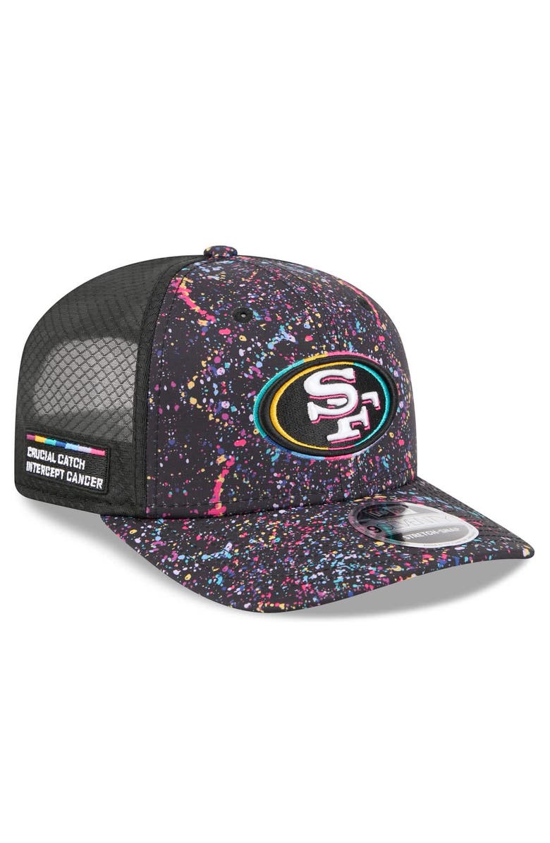 New Era Men's New Era Black San Francisco 49ers 2025 NFL Crucial Catch 9SEVENTY Adjustable Hat, Main, color, Black