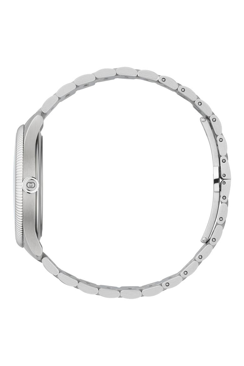 G-Timeless Automatic Bracelet Watch, 40mm, Alternate, color, GREEN/ SILVER