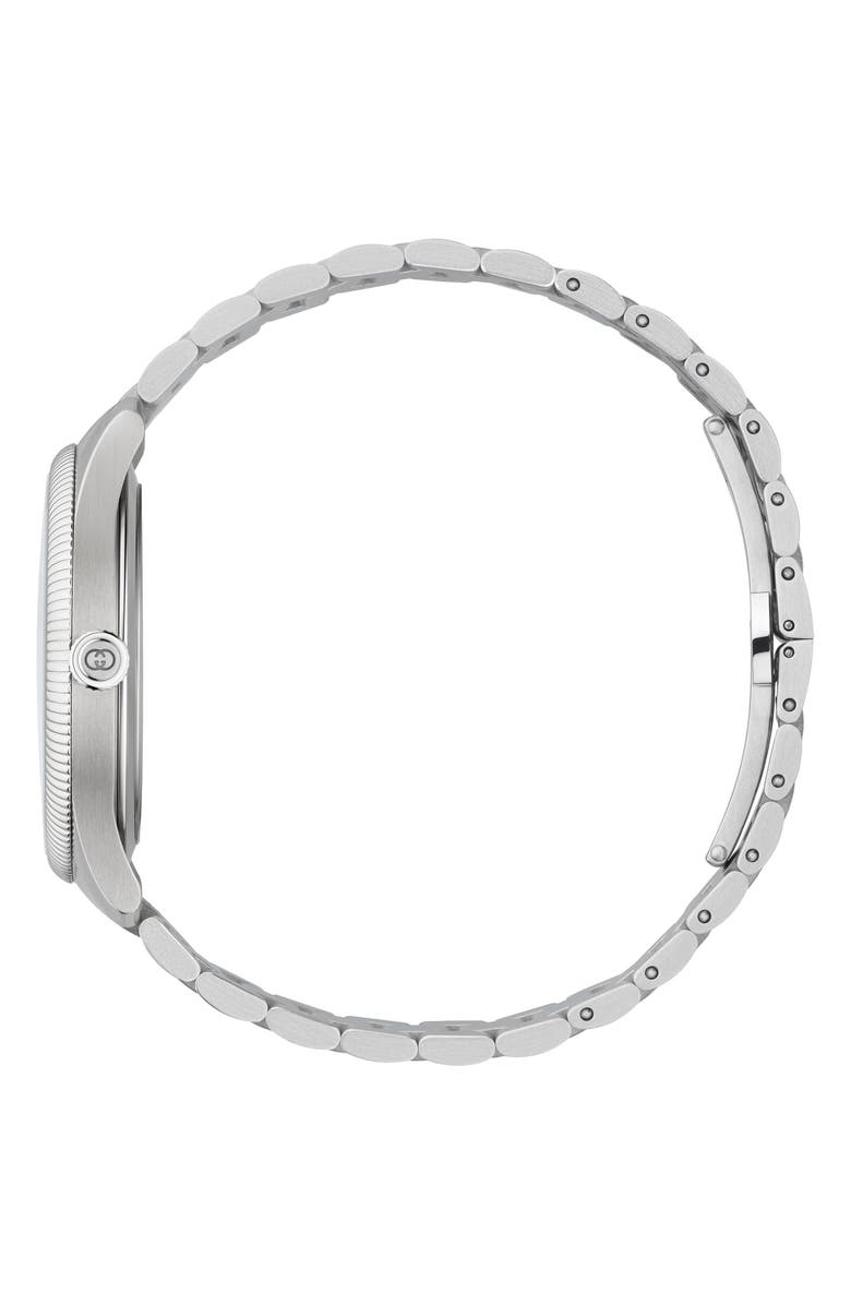 Gucci G-Timeless Automatic Bracelet Watch, 40mm, Alternate, color, Green/ Silver
