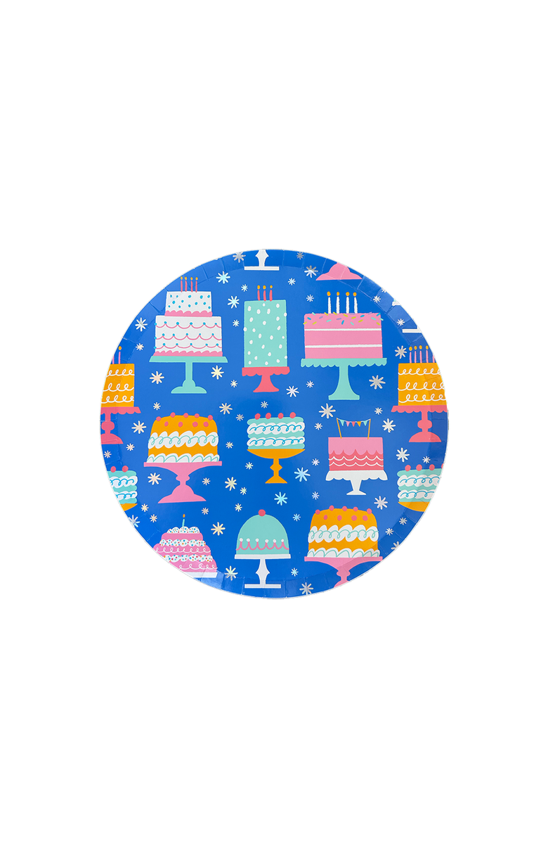 Daydream Society It's A Birthday Cake Print Small Plates, Main, color, Assorted Pre-Pack