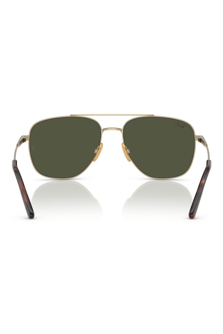 59mm Polarized Square Sunglasses, Alternate, color, GOLD FLASH