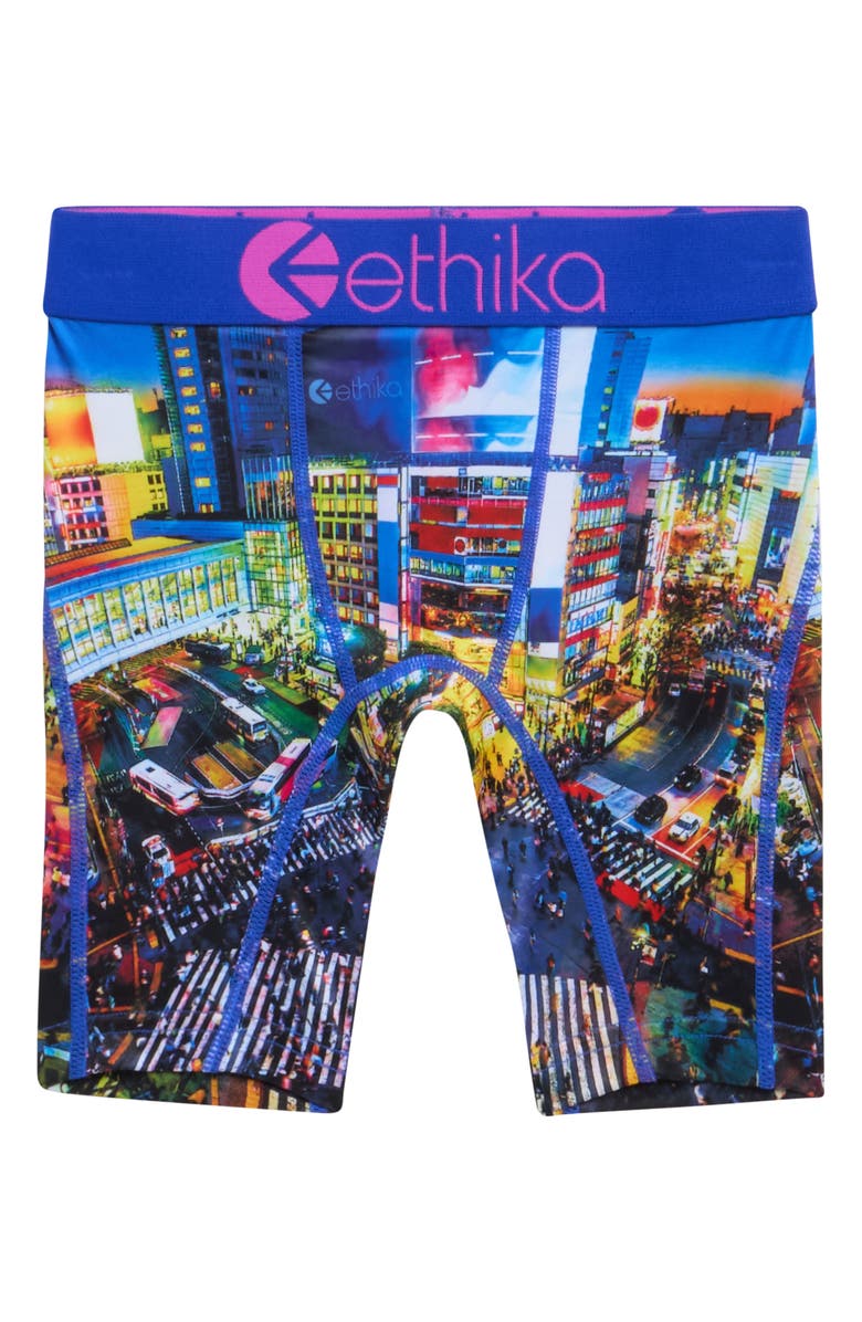 Ethika Kids' Shibuya Boxer Briefs, Main, color, Shibuya Rush
