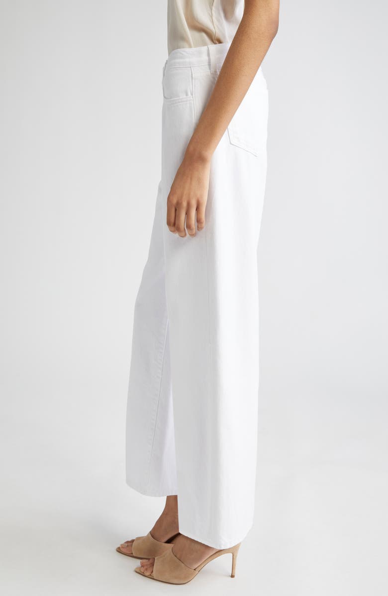 L'AGENCE Alicent High Waist Wide Leg Jeans, Alternate, color, Blanc
