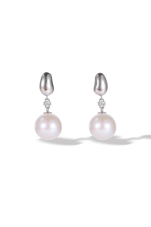 Classicharms Doris Freshwater Pearl Drop Earrings In Burgundy
