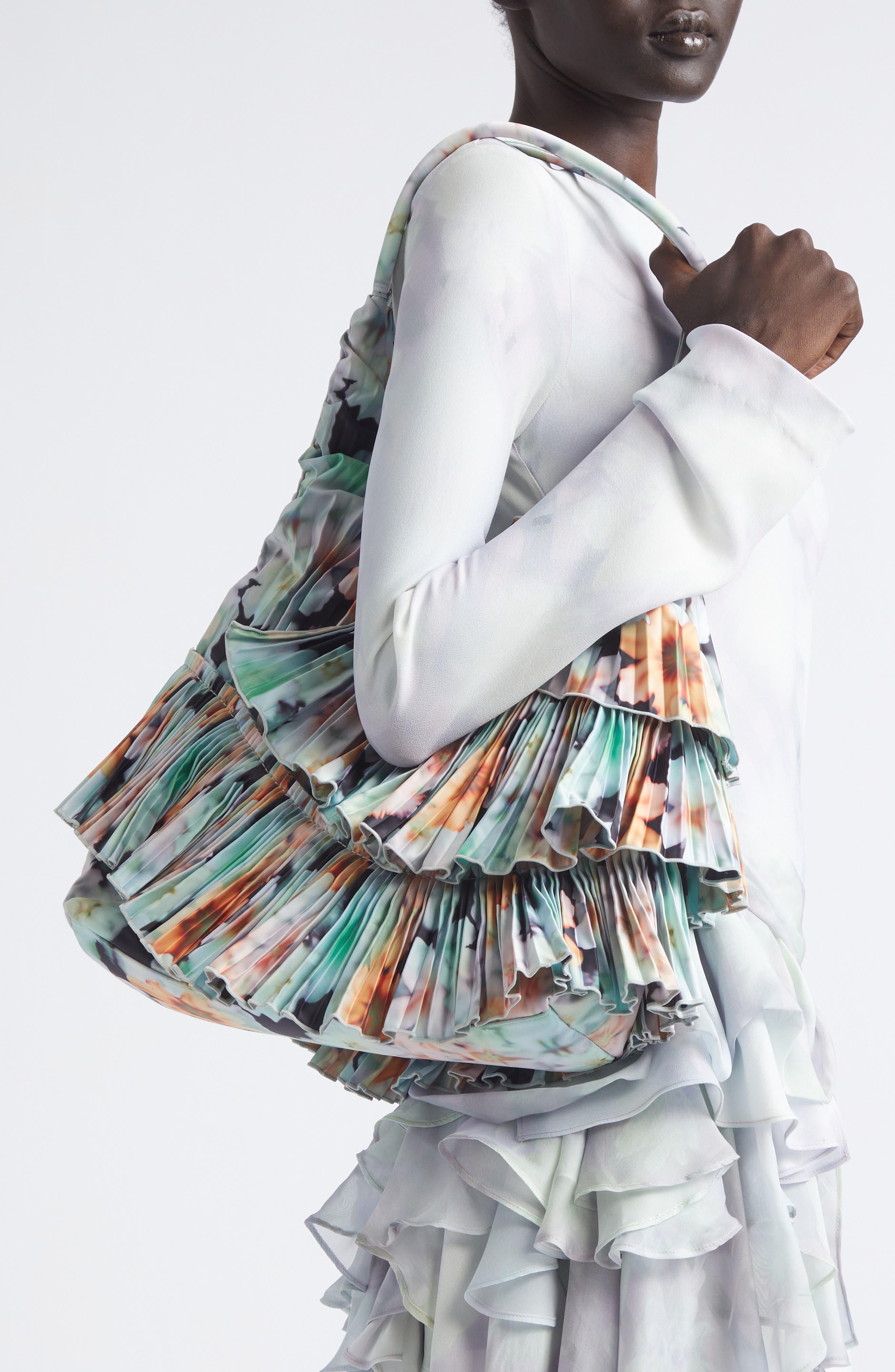 x Collina Strada Cloud Ringo Bag, Alternate, color, ORANGE BLUR FLORAL
