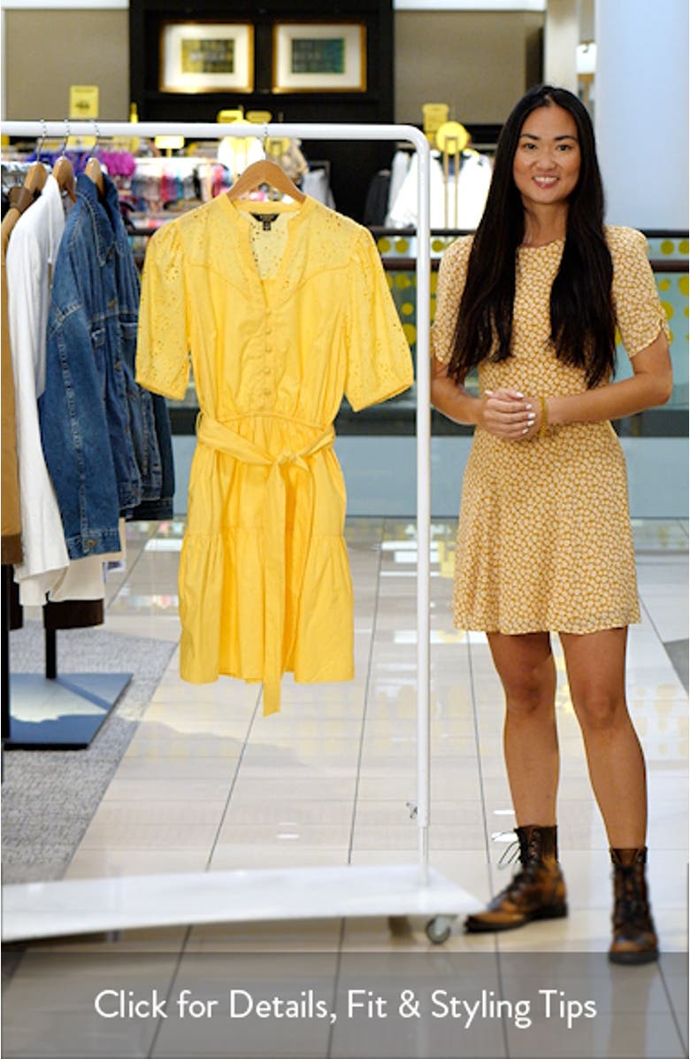 Broderie Belted Minidress, sales video thumbnail