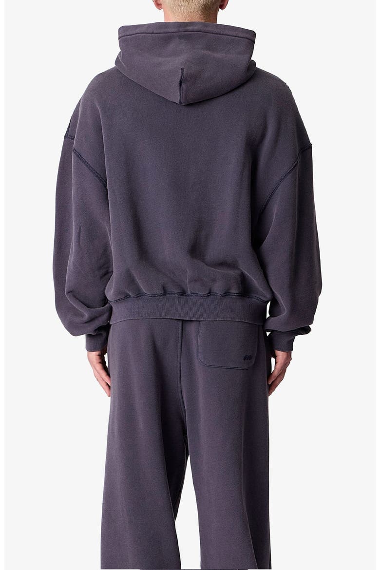 Cotton Pullover Hoodie, Alternate, color, WASHED BLACK