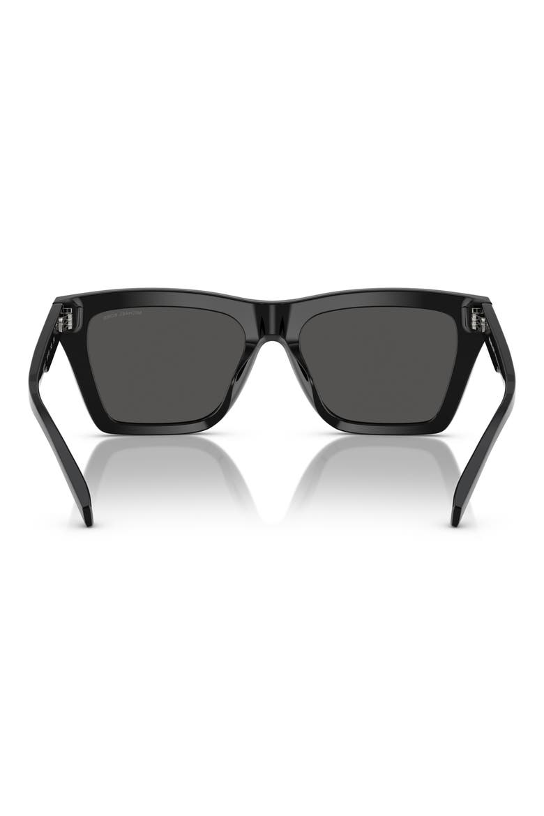 56mm Square Sunglasses, Alternate, color, BLACK