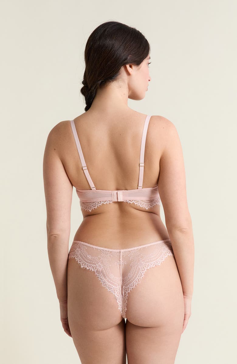 Etam Poudree °9 Underwire Balconette Bra, Alternate, color, Powder Pink