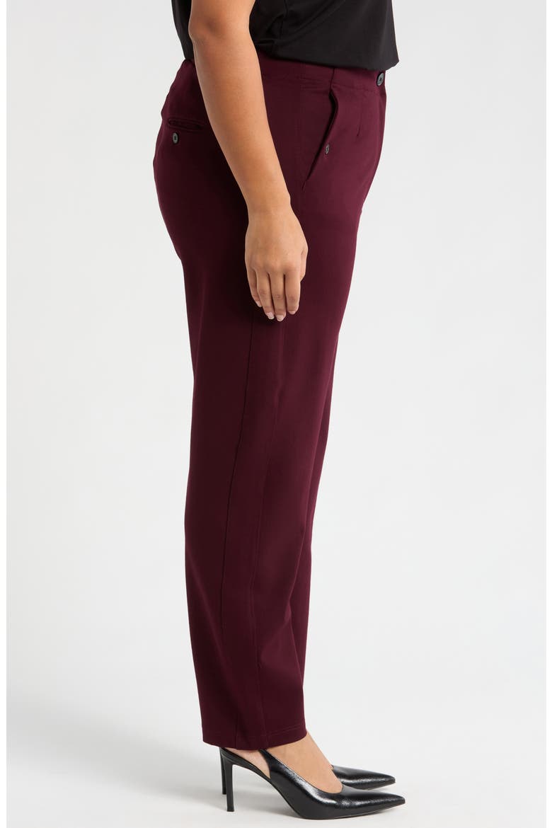 Audrey Ponte Pants, Alternate, color, BLACK CHERRY