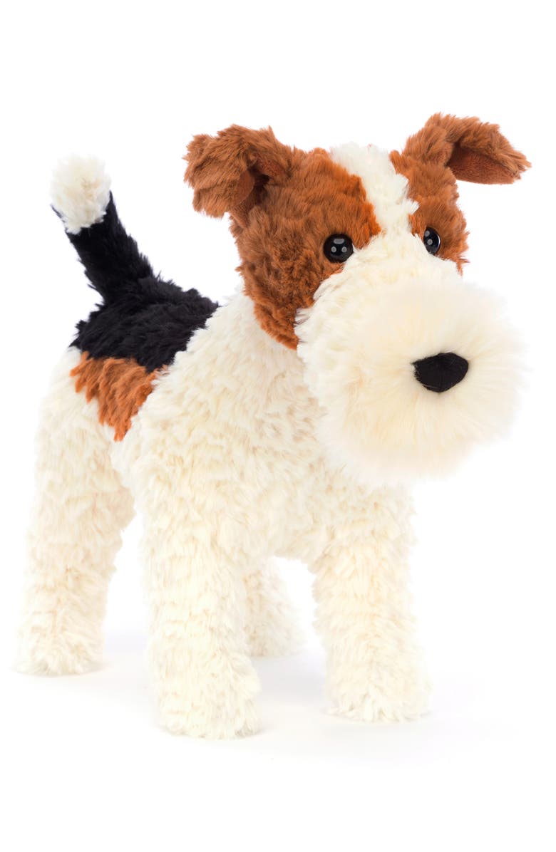 Jellycat Hector Fox Terrier Stuffed Animal, Main, color, 