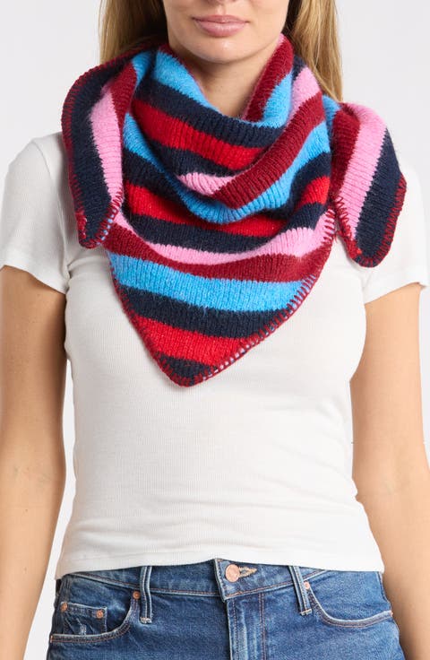 Striped Triangle Scarf